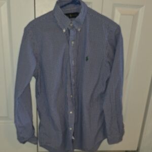 Men's Ralph Lauren Blue Checkered Shirt